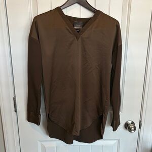 Lysse Brown V-Neck Top